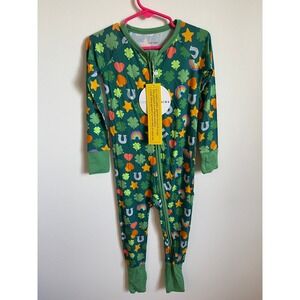 NWT Little Sleepies Lucky Charms Bamboo Zippy Day 3T